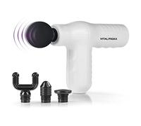 VITALmaxx Mini pistolet de massage Smart Grip | Avec 4 embouts pour différents groupes musculaires | Capteur de pression intégré avec 5 niveaux de puissance pour un massage intense
