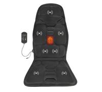 VITALmaxx Tapis de Massage avec Chaleur commutable, 4 intensités et 8 programmes, Coussin de Massage pour Cuisses, Bas et Haut du Dos avec télécommande