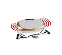 VITALmaxx version 2019 Appareil d'entraînement corporel avec 3 programmes fixes et 30 niveaux de vibration, 200W, champagne / gris, 63x35x15cm