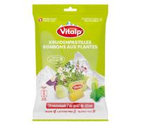 VITALP - Bonbons Aux Plantes Sans Sucre - Mélisse et Citron 75g