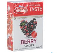 Vitalp Bonbons Sans Sucre Fruits Rouges Bio 25g