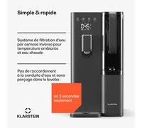 VitalPour Filtre à eau | filtration à 5 niveaux | osmose inverse | réservoir de 5 L | tactile | mobile | 3 secondes