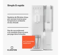 VitalPour Filtre à eau | filtration à 5 niveaux | osmose inverse | réservoir de 5 L | tactile | mobile | 3 secondes