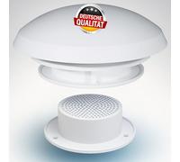 VitalVenture Ventilateur de toit champignon pour camping-car - Aération forcée, moustiquaire, aérodynamique, résistant aux intempéries et durable