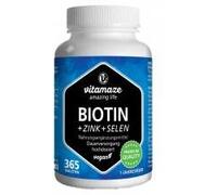 Vitamaze Biotine + Zinc + Sélénium 365 Comprimés - Pot 365 comprimés