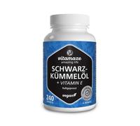 Vitamaze huile de cumin noir + vitamine E - pressée à froid, végan Capsule(S) 240 pc(s)