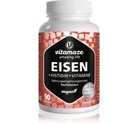 Vitamaze Iron 20 mg + Histidine + Vitamins capsules pour favoriser la formation des cellules sanguines 90 cps