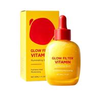 Vitamin C Booster Shot Serum,waterdrop Sérum Visage Effet Tenseurmaquillage | Crème d'essence lumineuse de rides de vitamine C，Sérum Visage Effet Tenseur, Peptides de Soie et Collagène, sérum hydratant
