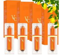 Vitamin C Tone Up Cream Set, 2025 NEW VC Cream for Face, Quick Makeup Moisturizer, Lightweight VC Toner -Blended Formula for Smoothing & Glowing All Skin Types (4Pcs)