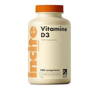 Vitamin D 1000iu - 400 Premium Vitamin D3 Easy-Swallow Micro Tablets - One a Day High Strength Cholecalciferol VIT D3 - Vegetarian Supplement - Made in The UK by Incite Nutrition