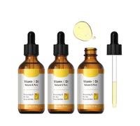 Vitamin E Oil,Huile de vitamine E pour cosmétiques, raffermit et repulpe la peau, anti-rides, anti-âge, gouttes de vitamine E bio pure contre tous types de rides, visage, ongles et cheveux (3)