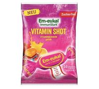 Vitamin Shot - Bonbons allemagne saveur classique, confiserie traditionnelle au goût frais et agréable, recette originale suisse, paquet familial - Compatible avec Em-Eukal - 75g