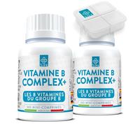 Vitamine B Complex 1 Par Jour PiùLife, 100% VNR Vitamine B6 B1 B2 B3 Niacine, B5, B7 Biotine, B9 Acide Folique, B12, Complexe B, Energie, Peau, Cheveux, 730 Comprimés