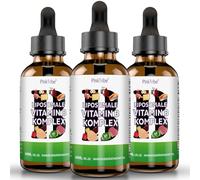 Vitamine B Complex - Complexe de Vitamines B Liposomales - Formule Liquide Haute Dose avec les 8 Vitamines B, Sans Additifs, 60 ml (Lot de 3)