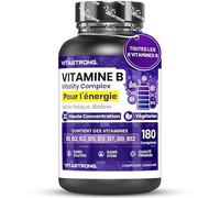 Vitamine B Complex Haute Dose, Biotine, 180 Comprimés, Vitastrong