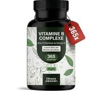 Vitamine B Complexe - 365 comprimés - 1 An de Cure | les 8 Vitamines Essentielles du Groupe B (B1, B2, B3, B5, B6, B7, B9, B12) avec Choline & Inositol - vegan
