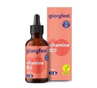 Vitamine B12 en Gouttes 50 ml (1250 Gouttes), Vitamin B12 1000 μg, 50ml, 2 Formes Actives Méthylcobalamine & Adénosylcobalamine, Absorption Efficace, Testé en Laboratoire, 100% Végane et Sans Alcool