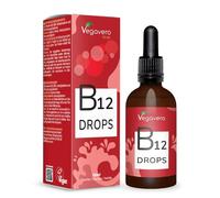 Vitamine B12 Liquide Vegavero® | VEGAN | 50ml - Pour Plus d'1 an | 500 μg | Ratio 4:1 Methylcobalamin et Adenosylcobalamin | Défense Immunitaire | Absorption Elevée et SANS ADDITIFS