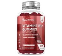 Vitamine B12 Méthylcobalamine 1000mcg - 120 Gummies Vitamine B12 pour Adulte - pour 4 Mois d'Approvisionnement, Goût de Grenade - sans OGM, sans Stéarate de Magnésium - Alternatives aux Gouttes