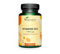Vitamine B12 Vegan 1000 µg | Testé en Laboratoire & Sans Additifs | Avec 2 Formes : Méthylcobalamine + Adénosylcobalamine | Anti Fatigue + Equilibre Nerveux | Vegavero®