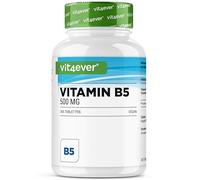Vitamine B5 (Acide Pantothénique) - 500 mg - 365 Comprimés - Hautement dosé - Sans additifs indésirables - Vegan