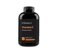 Vitamine C 1000 mg, 270 Comprimés Végans (Approvisionnement pour 9 Mois) - Antioxydant, Réduit la Fatigue et l’Épuisement - Un Seul Comprimé par Jour de Vitamine C Pure - Zenement