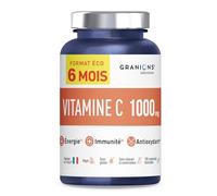 VITAMINE C 1000 mg GRANIONS | Vitamine C FORMAT 6 MOIS - Vitamines C Energie - Vitamines Adultes - Vitamin C Haut Dosage - Vitamine C Vegan - 180 Comprimés de Vitamine C - Vitamine Fabriquée en France