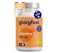 Vitamine C 1000mg 200 Comprimés, Antioxydant pour Os, Système Immunitaire, Peau, et Fatigue*, Cure de 7 Mois, Vitamine C Hautement Concentré avec L Acide Ascorbique Pure, Testé en Laboratoire