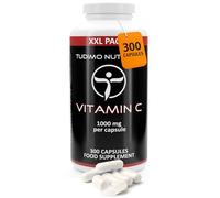 Vitamine C 1000mg - 300 Capsules (10 mois) à Désintégration Rapide, Chacune avec 1000 mg d' Acide L Ascorbique pur en Poudre dans un Grand Sachet Familial XXL (Ascorbic Acid Supplement)