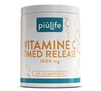 Vitamine C 1000mg Libération Prolongée, PiùLife - 120 Comprimés