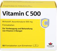 Vitamine C 500 comprimés pelliculés, 50 comprimés