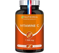 VITAMINE C - Ascorbate de Calcium 1000 mg - 100% Pure - 1250% des VRN - Energie, Vitalité & Défense Immunitaire - 60 Gélules Vegan - Fabriqué en France - Nutrimea