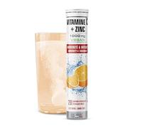 VITAMINE C EFFERVESCENTE - Énergie, Boost Immédiat, Immunité Renforcée, Enrichie en Zinc - Tonus et Vitalité Retrouvés - Tube de 20 Comprimés Effervescents à l'Orange - Eric Favre