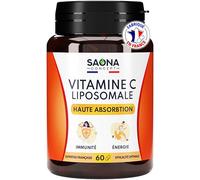 Vitamine C Liposomale - Anti Fatigue, Immunité - Assimilation Maximale - 60 gélules Végan - 1 à 2 mois de cure - Fabriqué en France