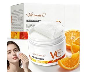 Vitamine C Niacinamide Pads 55 Pièces, Nettoyant Visage Corps, Tampons Exfoliants Doux, Hydrate et Équilibre l'huile de la Peau et l'eau, Unifie le Teint, Pour La Majorité Des Types De Peau