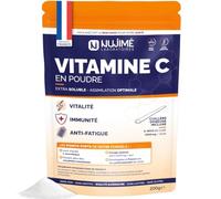 Vitamine C | Poudre ultra fine | 1 000mg / dose | Cuillère incluse | 200g | 100% acide L-ascorbique | Immunité, Vitalité, Anti-fatigue | Solubilité Instantanée