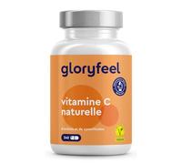 Vitamine C Pure 240 Capsules, Vitamine C Naturelle Acérola et Églantier, 400mg de Vitamine C Pure par Portion Quotidienne, 100% Végétalien, Défense de le Système Immunitaire, Réduit la Fatigue*