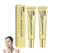 Vitamine C Tightening Serums Booster, Creme Vitamine C Visage,Sérum raffermissant au vitamin c complex+glutathione,Crème hydratante visage et contour des yeux, éclat et soin revitalisant (2)
