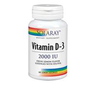 Vitamine D-3 2,000 Ui Citron 60 Pastilles Par Solaray
