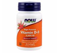 Vitamine D-3 2000 UI 30 Gélules Molles Par Now Foods