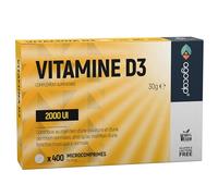 Vitamine D3 2000 UI, Complément Alimentaire pour Os et Système Immunitaire, Format Pocket, 400 comprimés