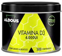 Vitamine D3 2000 UI dose maximale - 500 comprimés - Vitamine D3 Colecalciférol - Vitamines pour le système immunitaire et les défenses - Améliore l'absorption du calcium - 1 comprimé tous les 2 jours