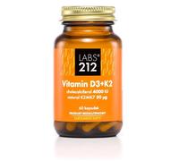 Vitamine D3, 4000 UI, 100 mcg + K2 (60 gélules)