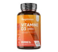 Vitamine D3 Cholécalciferol 2000ui, 400 Micro Comprimés Végétariens (+1 An)