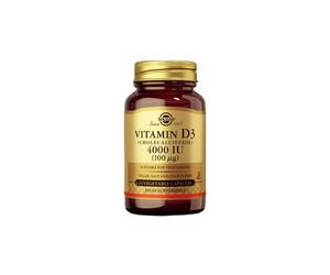 Vitamine D3 (cholécalciférol) 4000 UI (100 mcg) 120 gélules végétales Solgar