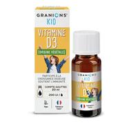 Granions Kid – Vitamine D3 – 200 UI par goutte – Flacon compte‑gouttes 20 ml