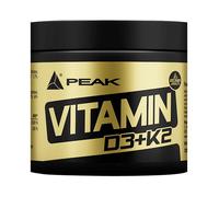 Vitamine D3+K2 120 com Sans saveur Peak Pack Nutrition Sportive