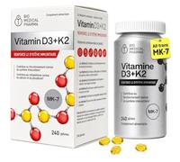 Vitamine D3 K2 5000 UI - MK-7 All-Trans, huile de lin, 240 capsules | 100 µg de K2 par capsule molle, 1 capsule tous les 5 jours, D3 issue de lanoline, enveloppe avec gélatine