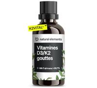 Vitamine D3 & K2 en Gouttes 50 ml - Qualité Premium 99,8% All-Trans