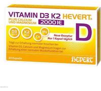 Vitamine D3 K2 Hevert+Calcium et Magnes.2000 IE 60 pcs
